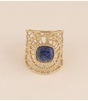 Anillo calado piedra natural sodalite bohm paris 1