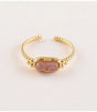 Anillo fino piedra natural nacre blanco bohm paris 1