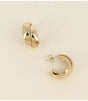 Aros doble anillo dorado bohm paris 1
