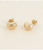 Pendientes redondos abombados dorado bohm paris 1