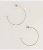 Aros finos 5 cm dorado bohm paris 1