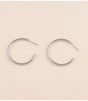 Aros clasicos 3 cm plateado bohm paris 1