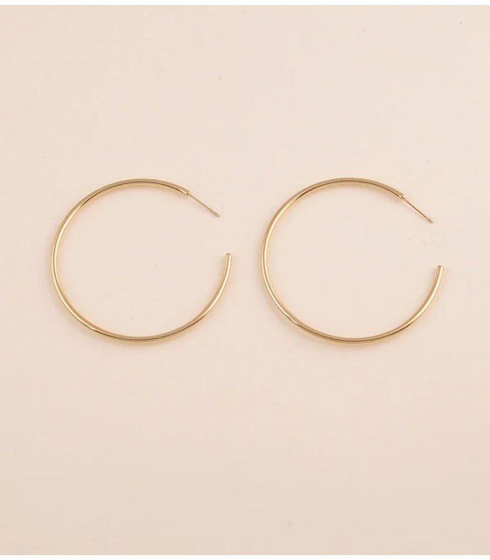 Aros clasicos 5 cm dorado bohm paris 1