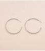 Aros clasicos 5 cm plateado bohm paris 1