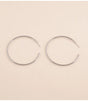 Aros clasicos 6 cm plateado bohm paris 1