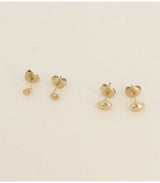 Pack 2 pares pendientes ovalados dorado bohm paris 1