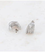 Aros efecto lianas 20 mm plateado bohm paris 1