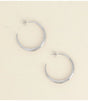 Aros media luna lisos 4 cm plateado bohm paris 1