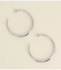 Aros media luna lisos 6 cm plateado bohm paris 1