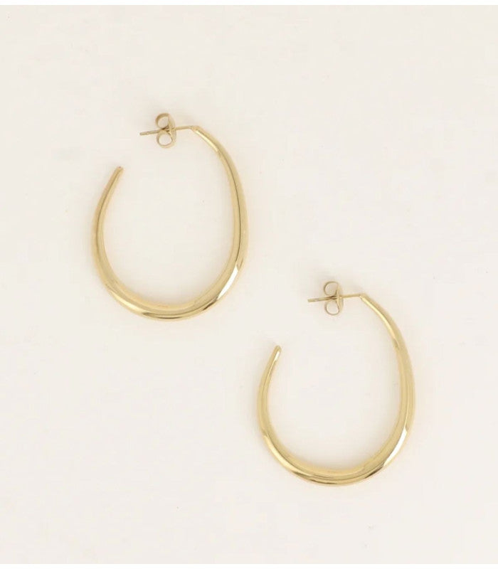 Aros forma gota dorado dorado bohm paris 2