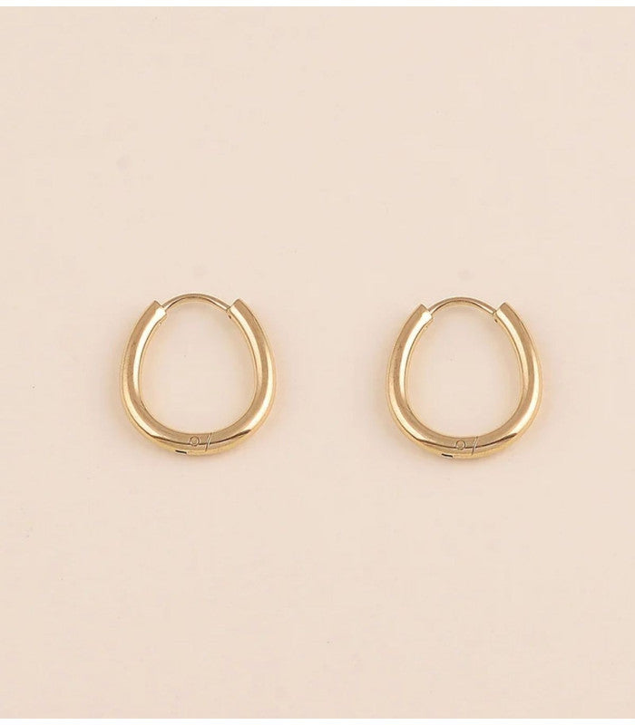 Aros ovalados 18 x 20,5 mm dorado bohm paris 1