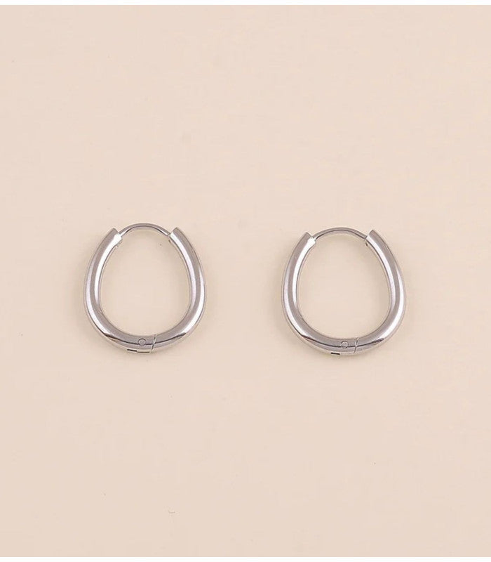 Aros ovalados 18 x 20,5 mm plateado bohm paris 1