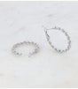 Aros malla doble 3 cm plateado bohm paris 1