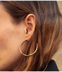 Aros albane texturados dorado bohm paris 1