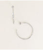 Aros albane texturados plateado bohm paris 1