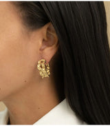 Aros formas plegadas dorado bohm paris 1