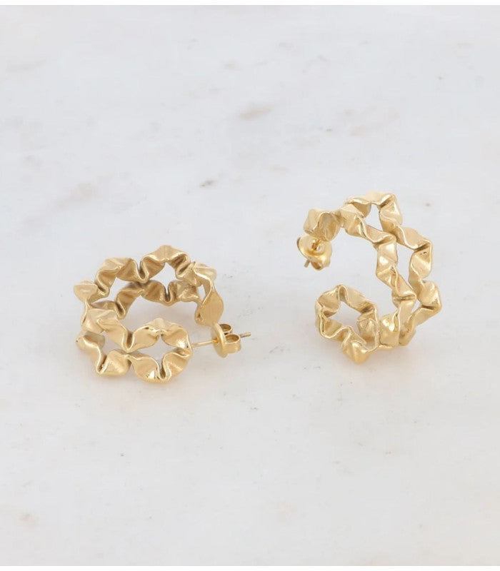Aros formas plegadas dorado bohm paris 2