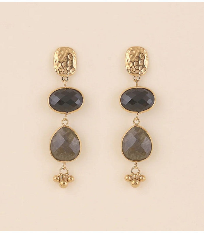 Pendientes colgantes piedras naturales labradorite bohm paris 1