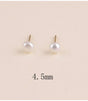 Pendientes perla agua dulce 4,5 mm dorado bohm paris 1