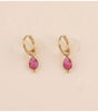 Mini aros cristal gota rosa bohm paris 1