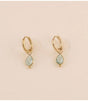 Mini aros cristal gota chrysolite bohm paris 1