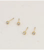 Pack 2 pares pendientes iris circonitas dorado blanco bohm paris 1