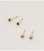 Pack 2 pares pendientes iris circonitas dorado negro bohm paris 1