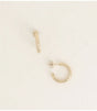 Aros lineas grabadas 2 cm dorado bohm paris 1