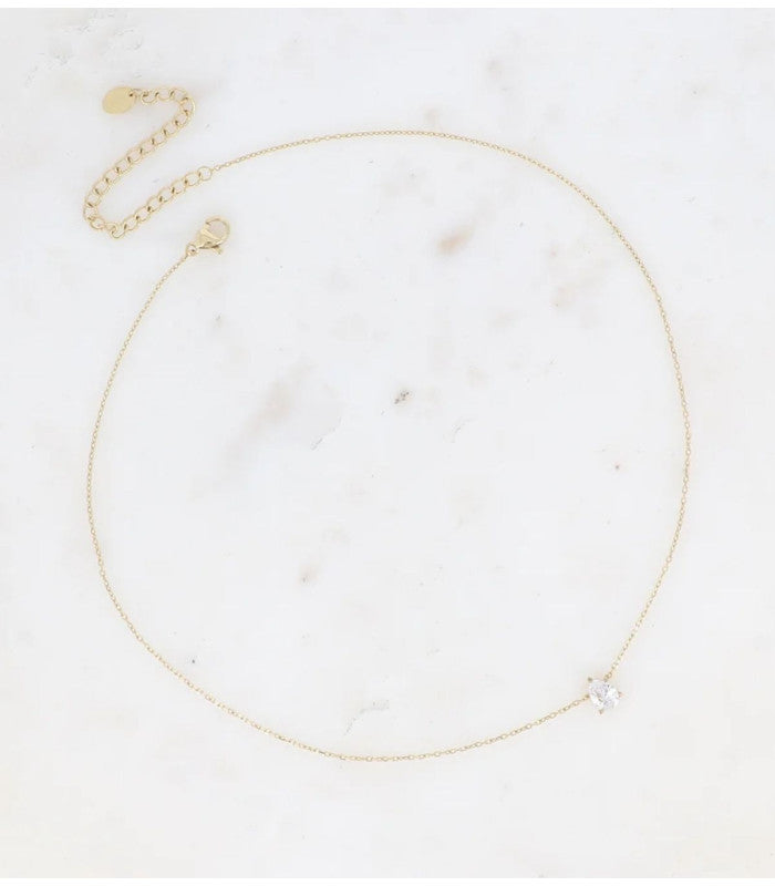 Collar cristal gota dorado blanco bohm paris 2