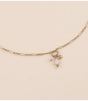 Collar y piedra natural y perla dorado agata blanco bohm paris 1