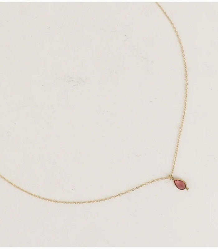 Collar cristal gota burdeos bohm paris 1