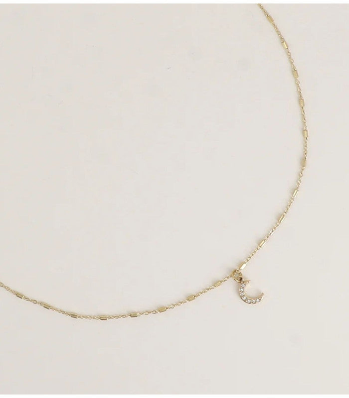 Collar luna circonitas dorado bohm paris 1