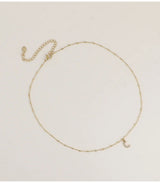 Collar luna circonitas dorado bohm paris 2
