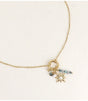 Collar estrella piedras naturales y perla dorado bohm paris 1
