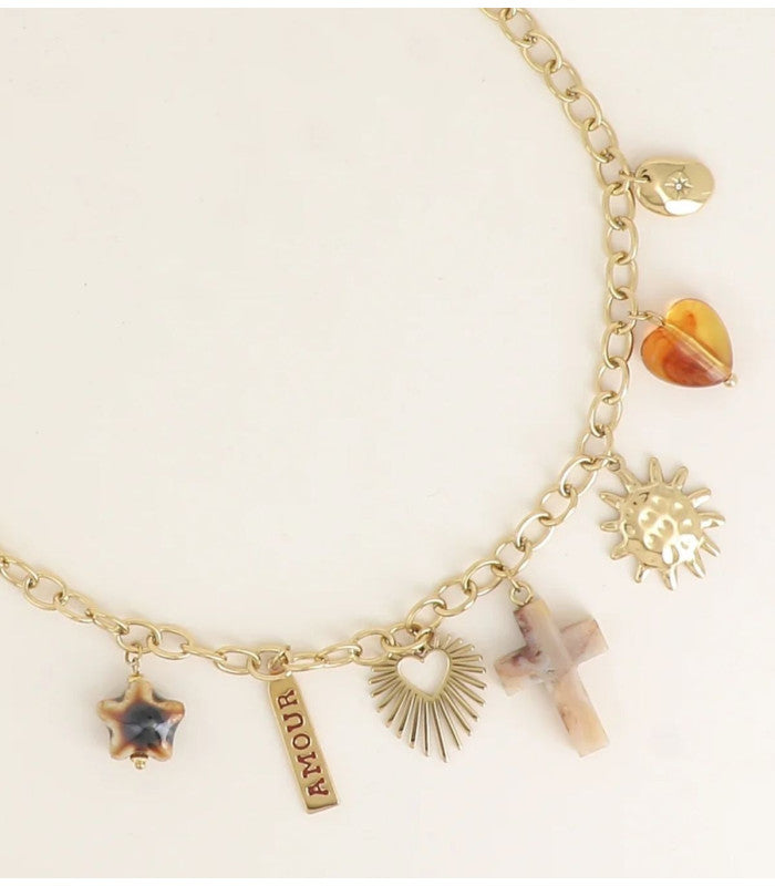 Collar charms amor dorado bohm paris 2