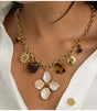 Collar charms piedras naturales dorado bohm paris 1