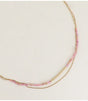 Collar 2 vueltas piedras naturales turmalina rosa bohm paris 1
