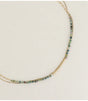 Collar 2 vueltas piedras naturales agata india bohm paris 1