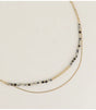 Collar 2 vueltas piedras naturales jaspe dalmata bohm paris 1
