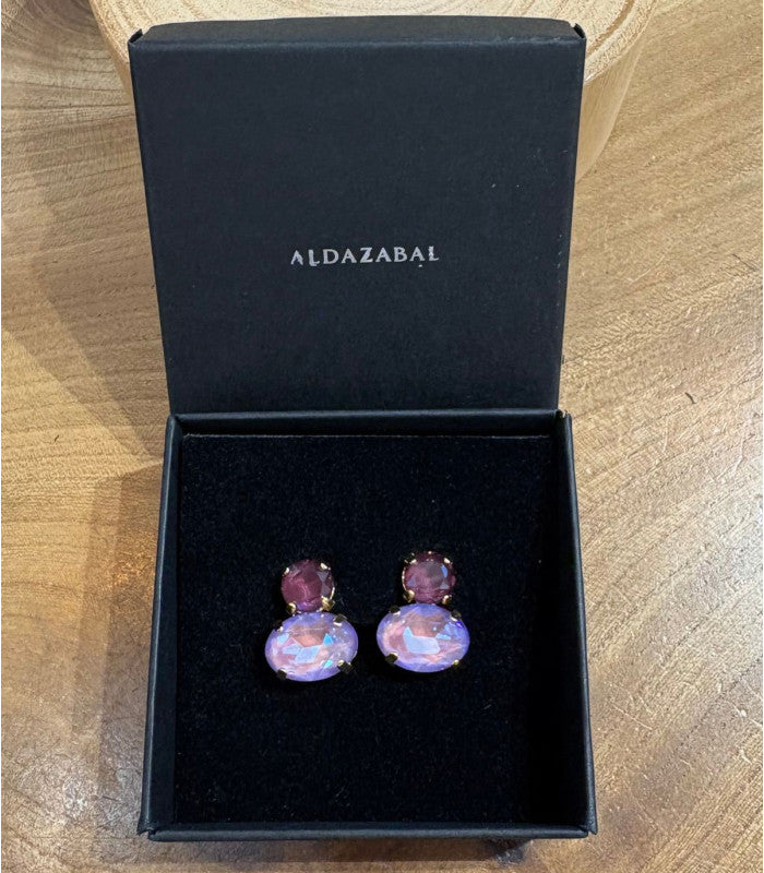 Pendiente laura lavender aldazabal joyas 1