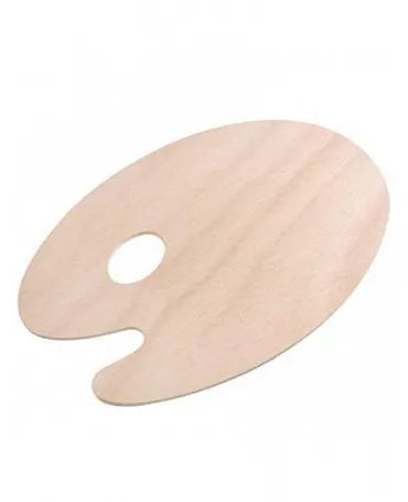 MADERA Paleta Ovalada Natural 30x20cm 1