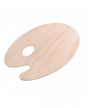 MADERA Paleta Ovalada Natural 30x25cm 1