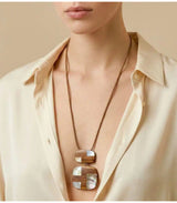 Collar kamakura bambu y nacar nature bijoux 2