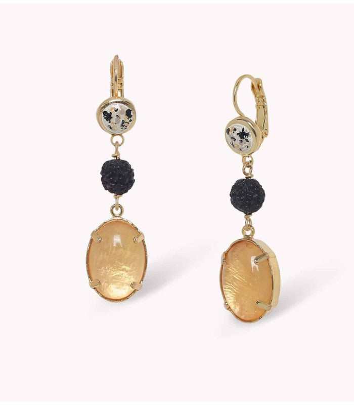 Pendiente kinshasa oval nature bijoux 1