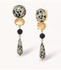 Pendiente kinshasa gota jaspe dalmata nature bijoux 1