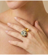 Anillo kinshasa jaspe y capiz nature bijoux 2