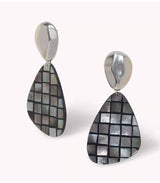 Pendiente rivoli metal plateado nature bijoux 1