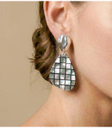 Pendiente rivoli metal plateado nature bijoux 2