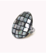 Anillo rivoli marqueteria nacar nature bijoux 1