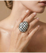 Anillo rivoli marqueteria nacar nature bijoux 2